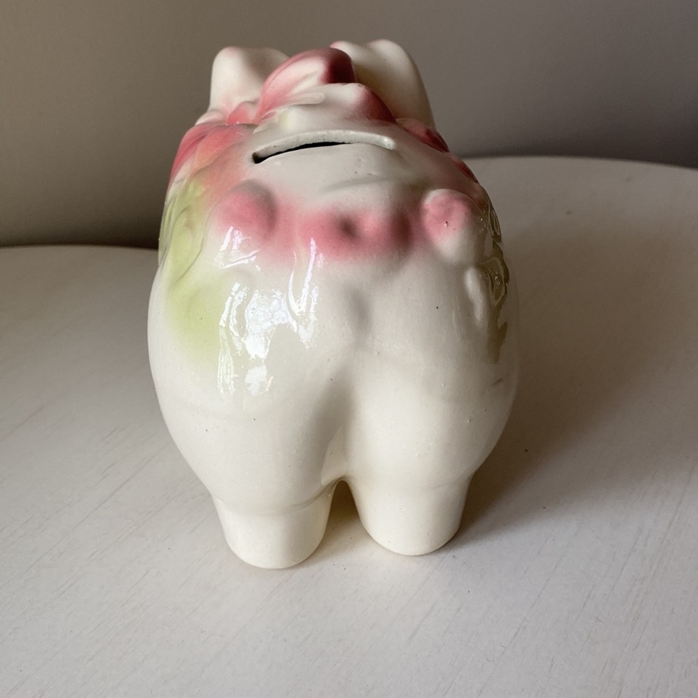 Pottery Piggy Bank Vintage Shawnee? 7.5” x 4” x 5” - Picture 5 of 7